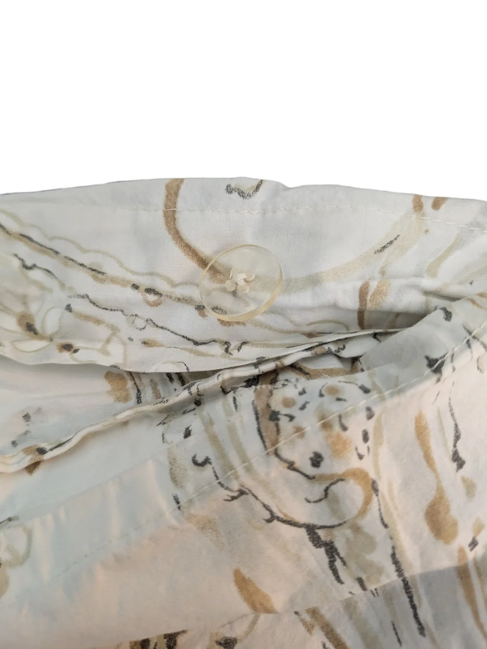 Pottery Barn Organic Cotton Paloma Paisley Duvet Cover + 1 Sham Ivory Beige Boho